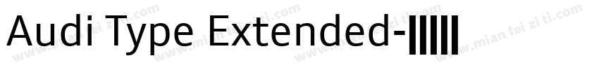 Audi Type Extended字体转换